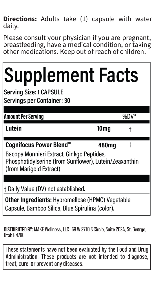 MAKE Wellness Focused