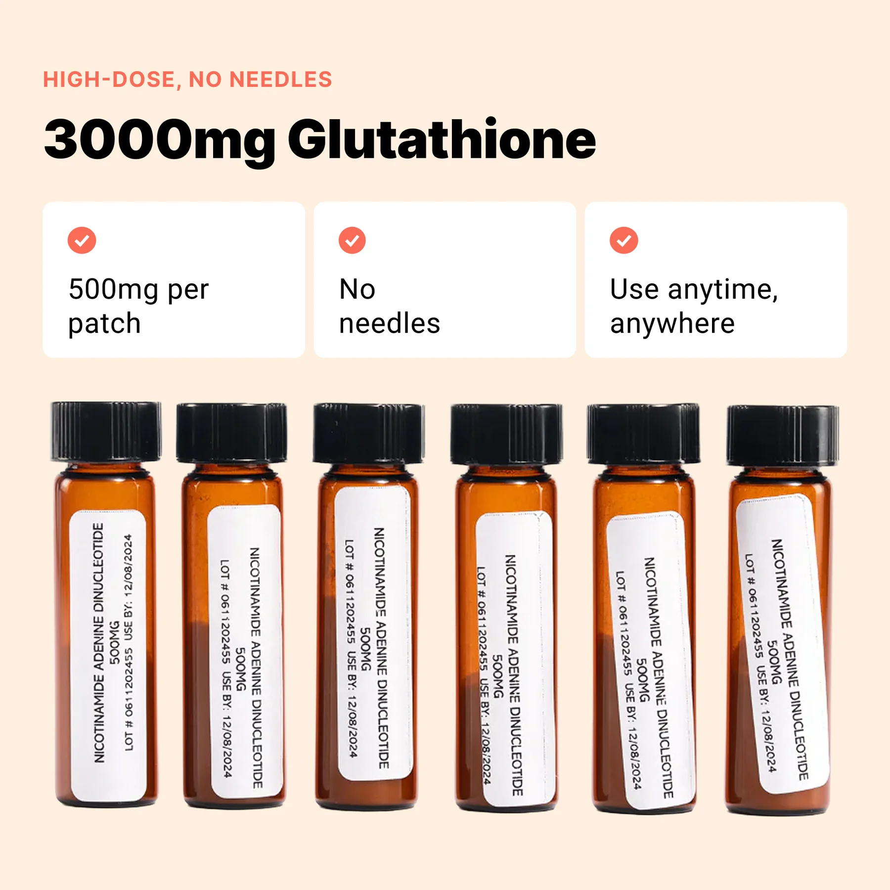 Ion Layer Glutathione Transdermal Patches