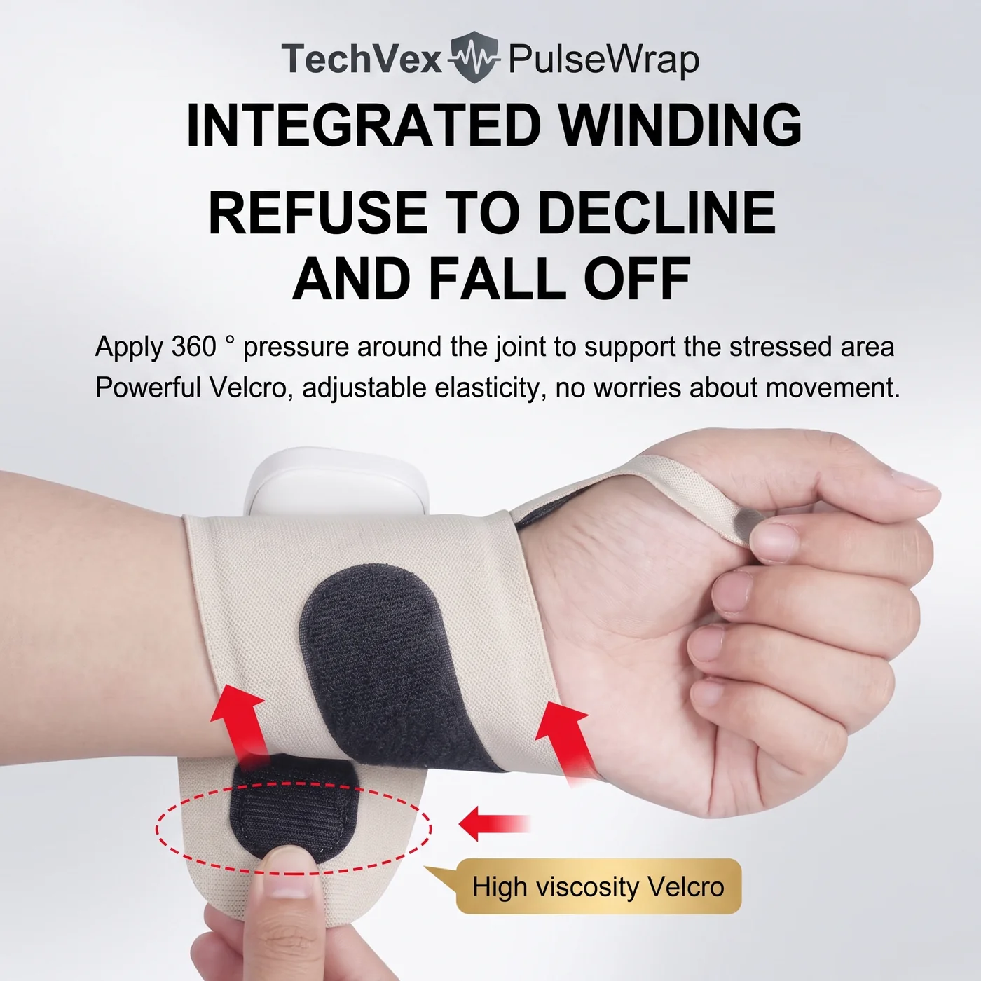 TechVex PulseWrap EMS Hand Wrist Massager